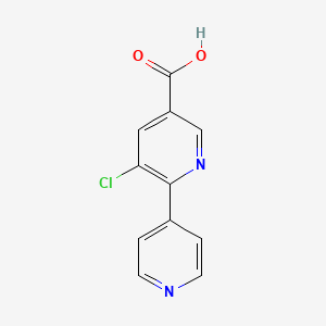 3-Chloro-[2,4'-bipyridine]-5-carboxylic acid