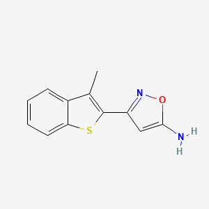 3-(3-Methylbenzo[b]thiophen-2-yl)isoxazol-5-amine