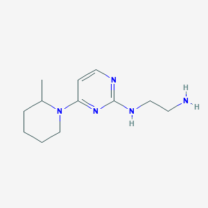 molecular formula C12H21N5 B14872963 N1-(4-(2-methylpiperidin-1-yl)pyrimidin-2-yl)ethane-1,2-diamine 