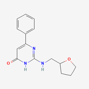 6-phenyl-2-(((tetrahydrofuran-2-yl)methyl)amino)pyrimidin-4(3H)-one