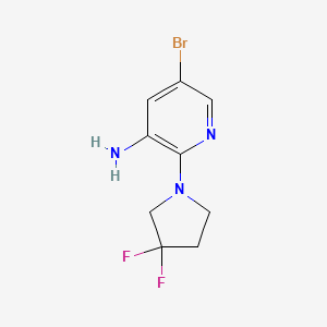 molecular formula C9H10BrF2N3 B1487297 5-Bromo-2-(3,3-difluoropyrrolidin-1-yl)-pyridin-3-ylamine CAS No. 2006902-24-3