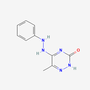 6-methyl-5-(2-phenylhydrazinyl)-1,2,4-triazin-3(2H)-one