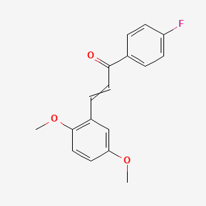 molecular formula C17H15FO3 B14872983 3-(2,5-Dimethoxyphenyl)-1-(4-fluorophenyl)prop-2-en-1-one 