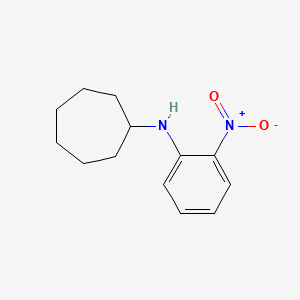 molecular formula C13H18N2O2 B14872987 N-(2-nitrophenyl)cycloheptanamine 