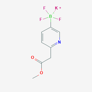 Potassium trifluoro(6-(2-methoxy-2-oxoethyl)pyridin-3-yl)borate