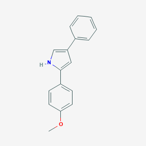 molecular formula C17H15NO B148730 2-(4-甲氧基苯基)-4-苯基-1H-吡咯 CAS No. 861033-77-4