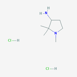 molecular formula C7H18Cl2N2 B1487301 1,2,2-Trimethyl-3-pyrrolidinamine dihydrochloride CAS No. 2203842-21-9