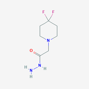 molecular formula C7H13F2N3O B1487305 2-(4,4-Difluoropiperidin-1-yl)acetohydrazide CAS No. 2023447-83-6