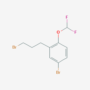 4-Bromo-2-(3-bromopropyl)(difluoromethoxy)benzene