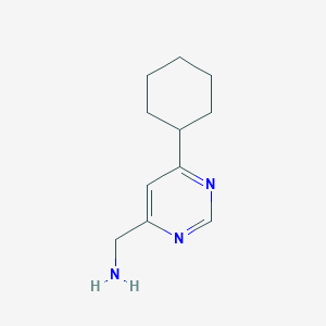 molecular formula C11H17N3 B14873060 (6-Cyclohexylpyrimidin-4-yl)methanamine 