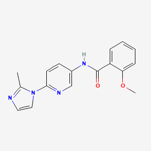 molecular formula C17H16N4O2 B14873061 2-methoxy-N-(6-(2-methyl-1H-imidazol-1-yl)pyridin-3-yl)benzamide 