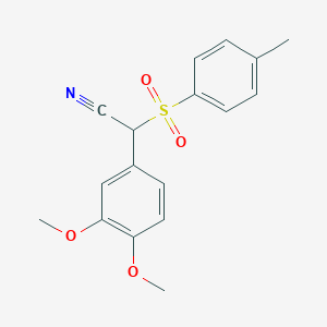 (3,4-Dimethoxyphenyl)[(4-methylphenyl)sulfonyl]acetonitrile