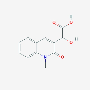 molecular formula C12H11NO4 B14873091 2-Hydroxy-2-(1-methyl-2-oxo-1,2-dihydroquinolin-3-yl)acetic acid 