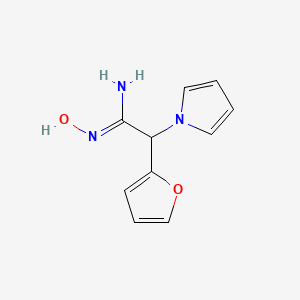 (Z)-2-(furan-2-yl)-N'-hydroxy-2-(1H-pyrrol-1-yl)acetimidamide