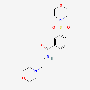 N-(2-morpholinoethyl)-3-(morpholinosulfonyl)benzamide