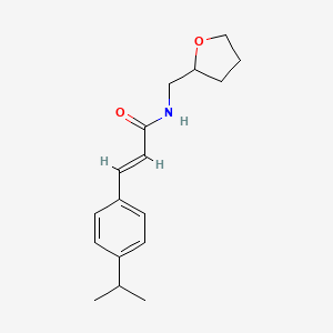 (E)-3-(4-isopropylphenyl)-N-((tetrahydrofuran-2-yl)methyl)acrylamide