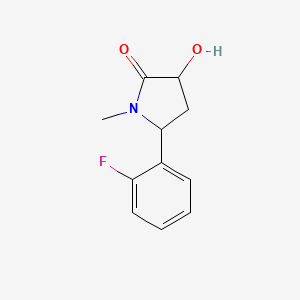 5-(2-Fluorophenyl)-3-hydroxy-1-methylpyrrolidin-2-one