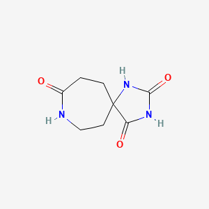 molecular formula C8H11N3O3 B14873211 1,3,8-Triazaspiro[4.6]undecane-2,4,9-trione 