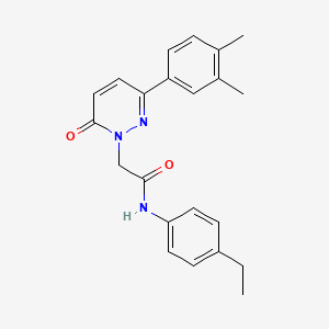 2-(3-(3,4-dimethylphenyl)-6-oxopyridazin-1(6H)-yl)-N-(4-ethylphenyl)acetamide