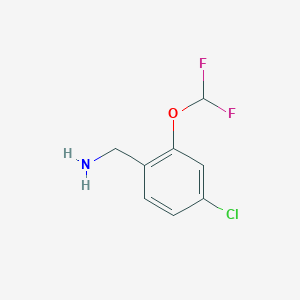 (4-Chloro-2-(difluoromethoxy)phenyl)methanamine