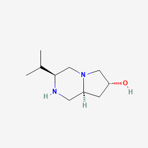 molecular formula C10H20N2O B14873250 (3S,7R,8aS)-3-isopropyloctahydropyrrolo[1,2-a]pyrazin-7-ol 