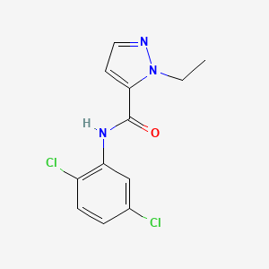 molecular formula C12H11Cl2N3O B14873286 N-(2,5-dichlorophenyl)-1-ethyl-1H-pyrazole-5-carboxamide 