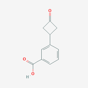 molecular formula C11H10O3 B14873295 3-(3-Oxocyclobutyl)benzoic acid 