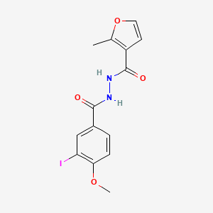 N'-(3-iodo-4-methoxybenzoyl)-2-methylfuran-3-carbohydrazide