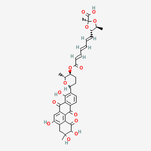 molecular formula C38H38O14 B1487332 弗拉地霉素B CAS No. 1429166-72-2