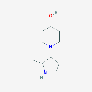 B1487334 1-(2-Methyl-3-pyrrolidinyl)-4-piperidinol CAS No. 2168856-02-6
