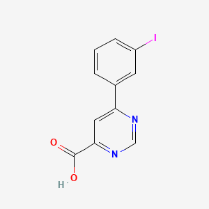 6-(3-Iodophenyl)pyrimidine-4-carboxylic acid