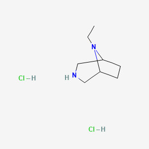 molecular formula C8H18Cl2N2 B1487336 8-Ethyl-3,8-diazabicyclo[3.2.1]octane dihydrochloride CAS No. 101724-47-4