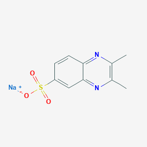 molecular formula C10H9N2NaO3S B1487340 2,3-Dimethylquinoxaline-6-sulfonic acid, sodium salt CAS No. 2203716-10-1