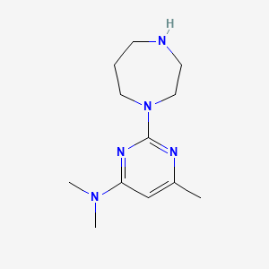 2-(1,4-diazepan-1-yl)-N,N,6-trimethylpyrimidin-4-amine