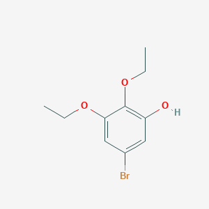 molecular formula C10H13BrO3 B14873425 5-Bromo-2,3-diethoxyphenol 