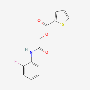 2-((2-Fluorophenyl)amino)-2-oxoethyl thiophene-2-carboxylate