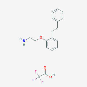 molecular formula C18H20F3NO3 B1487346 2-[2-(2-Phenylethyl)phenoxy]ethanamine trifluoroacerate CAS No. 2204912-98-9