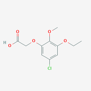 2-(5-Chloro-3-ethoxy-2-methoxyphenoxy)acetic acid