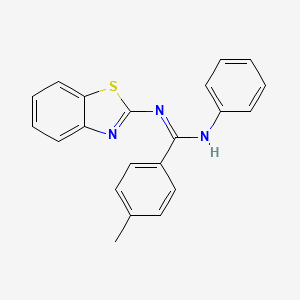 (E)-N-(benzo[d]thiazol-2-yl)-4-methyl-N'-phenylbenzimidamide