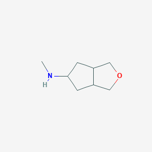 molecular formula C8H15NO B14873498 N-methylhexahydro-1H-cyclopenta[c]furan-5-amine 