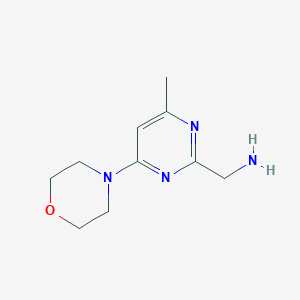 molecular formula C10H16N4O B14873508 (4-Methyl-6-morpholinopyrimidin-2-yl)methanamine 