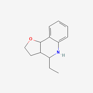 B1487352 4-Ethyl-2,3,3a,4,5,9b-hexahydrofuro[3,2-c]quinoline CAS No. 1823012-52-7