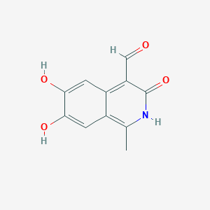 3,6,7-Trihydroxy-1-methylisoquinoline-4-carbaldehyde