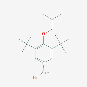 molecular formula C18H29BrOZn B14873525 (3,5-Di-t-butyl-4-i-butyloxyphenyl)Zinc bromide 