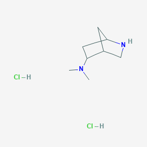 molecular formula C8H18Cl2N2 B1487357 N,N-Dimethyl-2-azabicyclo[2.2.1]heptan-5-amine dihydrochloride CAS No. 2203842-26-4
