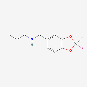 molecular formula C11H13F2NO2 B1487359 (2,2-Difluorobenzo[1,3]dioxol-5-ylmethyl)-propylamine CAS No. 2007071-44-3