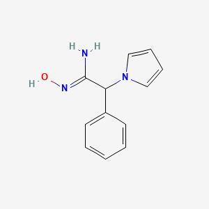 (Z)-N'-hydroxy-2-phenyl-2-(1H-pyrrol-1-yl)acetimidamide