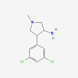 4-(3,5-Dichlorophenyl)-1-methylpyrrolidin-3-amine