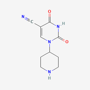 2,4-Dioxo-1-(piperidin-4-yl)-1,2,3,4-tetrahydropyrimidine-5-carbonitrile