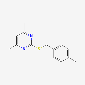 4,6-Dimethyl-2-((4-methylbenzyl)thio)pyrimidine